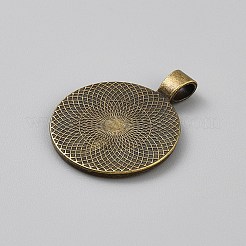 Aluminium-Anhänger Fassungen für Cabochons&nbsp;FIND-WH0148-337AB