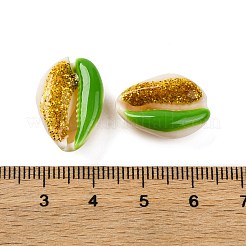 Эмалированные бусины из ракушек каури SSHEL-M023-02C