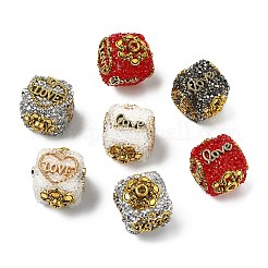 12 шт. 4-х цветные непрозрачные акриловые и литые бусины&nbsp;SACR-CJ0011-88