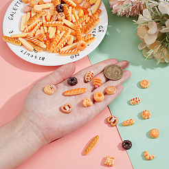 100 шт. 2 стиля миниатюр из смолы для еды&nbsp;AJEW-NB0008-55