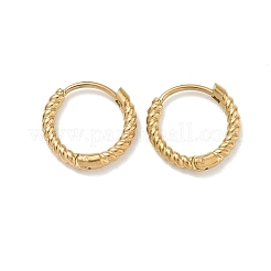 Pendientes de aro de acero inoxidable 304 para mujer&nbsp;EJEW-K336-01A-G