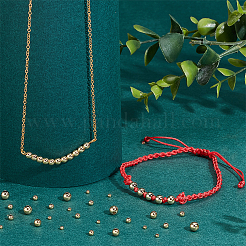 160шт 4 стиля латунные бусины KK-PH0005-81