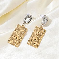 Boucles d'oreilles pendantes en acier inoxydable 304 pour femmes&nbsp;EJEW-F412-01GP-02