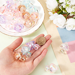 24 шт. 6-х цветные подвески из прозрачного акрила в виде пузырьков&nbsp;MUSH-SC0001-01