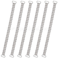 6 Stück Bikini-Schnallenkette aus Legierung und Harz-Strassen&nbsp;DIY-CY0003-22