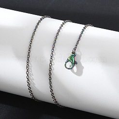 Ионное покрытие (ip) 304 нержавеющая сталь трос цепочка ожерелье для мужчин и женщин STAS-G299-04M