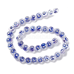 Прозрачные стеклянные бусины от сглаза нити LAMP-K037-06H