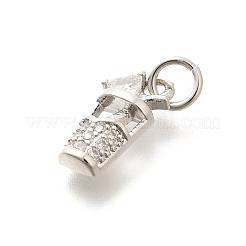 Pendentifs en laiton zircon cubique transparent&nbsp;KK-L225-009P-02