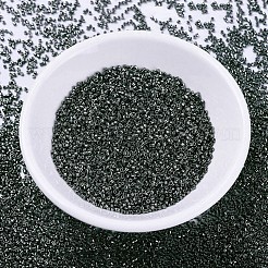MIYUKIデリカビーズ  シリンダー  日本製シードビーズ  11/0  (db0452) 亜鉛メッキダークグレー  1.3x1.6mm  穴：0.8mm  約2000PCS /ボトル  10 G /ボトル&nbsp;SEED-JP0008-DB0452