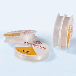 4 Rolle runder elastischer Stretchfaden aus Kristallglas&nbsp;EW-TA0001-09B