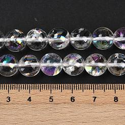 Гальванические природный кристалл кварца бусы пряди&nbsp;G-K285-09-10mm-02