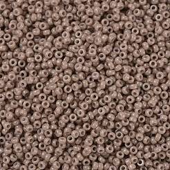 MIYUKIラウンドロカイユビーズ  日本製シードビーズ  （rr4455)デュラコート染め不透明ベージュ  15/0  1.5mm  穴：0.7mm  約5555PCS /ボトル  10 G /ボトル&nbsp;SEED-JP0010-RR4455