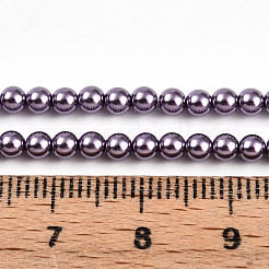 Peinture au four brins de perles de verre nacré&nbsp;HY-N002-3mm-A14