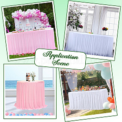 Юбка для стола из полиэстера&nbsp;AJEW-WH20022-20I