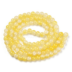 Perles de verre imitation jade à craqueler&nbsp;LS-DGLA-T003-8mm-03