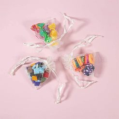 Подарочные пакеты из органзы 100шт с шнурком&nbsp;OP-NB0001-09