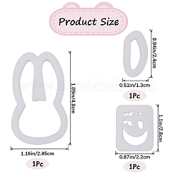 2 шт. 2 пластиковых инструмента для пластилина в виде кролика FIND-GF0006-10