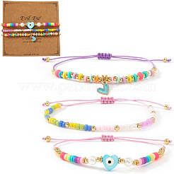 3 браслет из стеклянного бисера&nbsp;LW3639-5