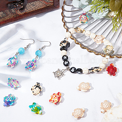 70 шт. нити синтетических бирюзовых бусин 7 цветов G-SC0002-87