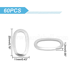 60 шт. овальные соединительные кольца из нержавеющей стали 304 STAS-UN0041-32