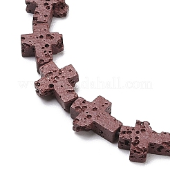 Синтетические бусины из лавы G-B087-01A-07