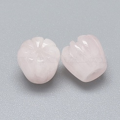 Perline di quarzo rosa naturale a tema autunnale&nbsp;G-F637-02E