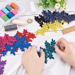 16 шт. 8-х цветная полиэстеровая вышивка аксессуары для костюма&nbsp;PATC-FG0001-03