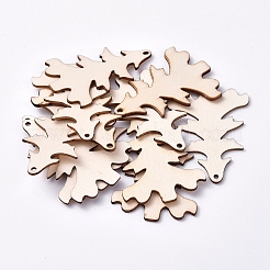 Неокрашенные деревянные большие подвески&nbsp;LS-X-WOOD-TAC0003-45