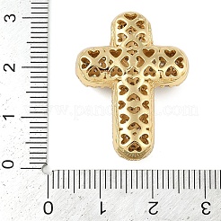 Латунные микропаве из прозрачного кубического циркония KK-S392-01G