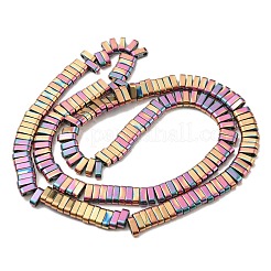 Chapelets de perles en hématite synthétique électrolytique sans magnétiques&nbsp;G-C106-B02-01A