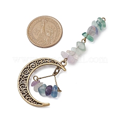 Подвесные украшения из натуральной ракушки/флюорита/солнечного камня/красной яшмы HJEW-JM02518