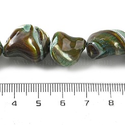 Окрашенные нити натуральных бусин-ракушек трохуса BSHE-Z006-02D