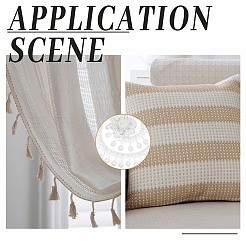 6 ярд кружевной отделки из молочного волокна 2 цветов OCOR-AR0001-67