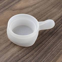 Плоские круглые с ручкой силиконовые подсвечники Молды своими руками SIMO-G010-02A