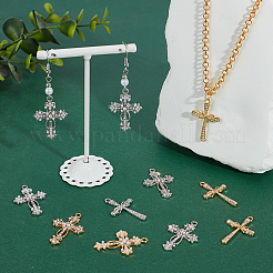 36шт 6 стиля подвески из сплава со стразами&nbsp;FIND-NB0006-74