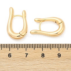 Латунные серьги обруча&nbsp;EJEW-Q016-16G