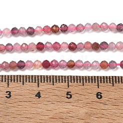 天然マルチカラースピネルビーズの連  ラウンド  多面カット  0.3mm  穴：0.6mm  約49個/連  15.55''（39.5センチメートル）&nbsp;GG-CBA5A1A-A01-03
