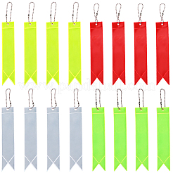 16 pieza de 4 colores rectangulares de plástico PVC que reflejan la luz&nbsp;HJEW-GF0001-79