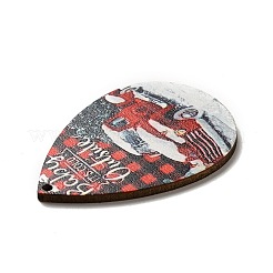 Большие подвески из дерева с односторонним принтом&nbsp;LS-WOOD-H102-03K