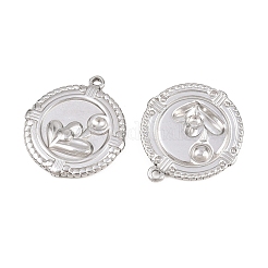 304 pendenti in acciaio inossidabile cabochon&nbsp;STAS-L317-49P