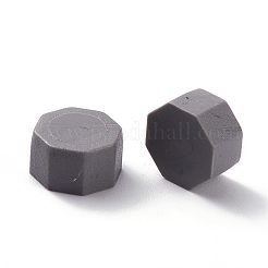 シーリングワックス粒子  レトロシーリング印鑑用  八角形  グレー  0.85x0.85x0.5cm約1550個/ 500g&nbsp;DIY-B003-05
