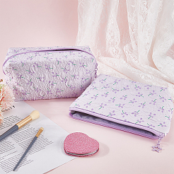 2 stücke 2 arten tragbare reise polyester kosmetische reißverschluss lagerung kupplung taschen&nbsp;ABAG-CY0001-01C