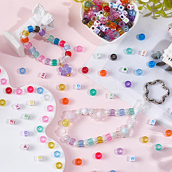 750шт 15 цвета прозрачные пластиковые бусины&nbsp;KY-PA0001-03