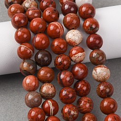 Нити из бисера натуральный красный яшма&nbsp;G-R193-11-8mm