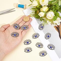 50 pieza de parches de fieltro para coser con diseño de mal de ojo&nbsp;DIY-GF0014-23