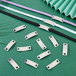 20 шт. 201 нержавеющая сталь изогнутые прямоугольные соединительные подвески&nbsp;STAS-HY0001-85