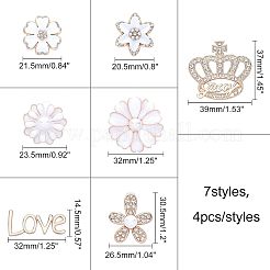 Сплав горный хрусталь кабошоны PALLOY-OC0002-15LG