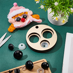 Измерительный инструмент из липы для кукольных глаз TOOL-WH0155-124B