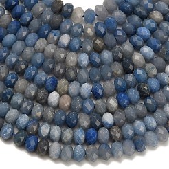 Природные голубые авантюрин бисером пряди G-Z111-A03