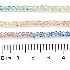 Fili di perline in vetro verniciato trasparente&nbsp;X1-DGLA-A034-T1mm-A02